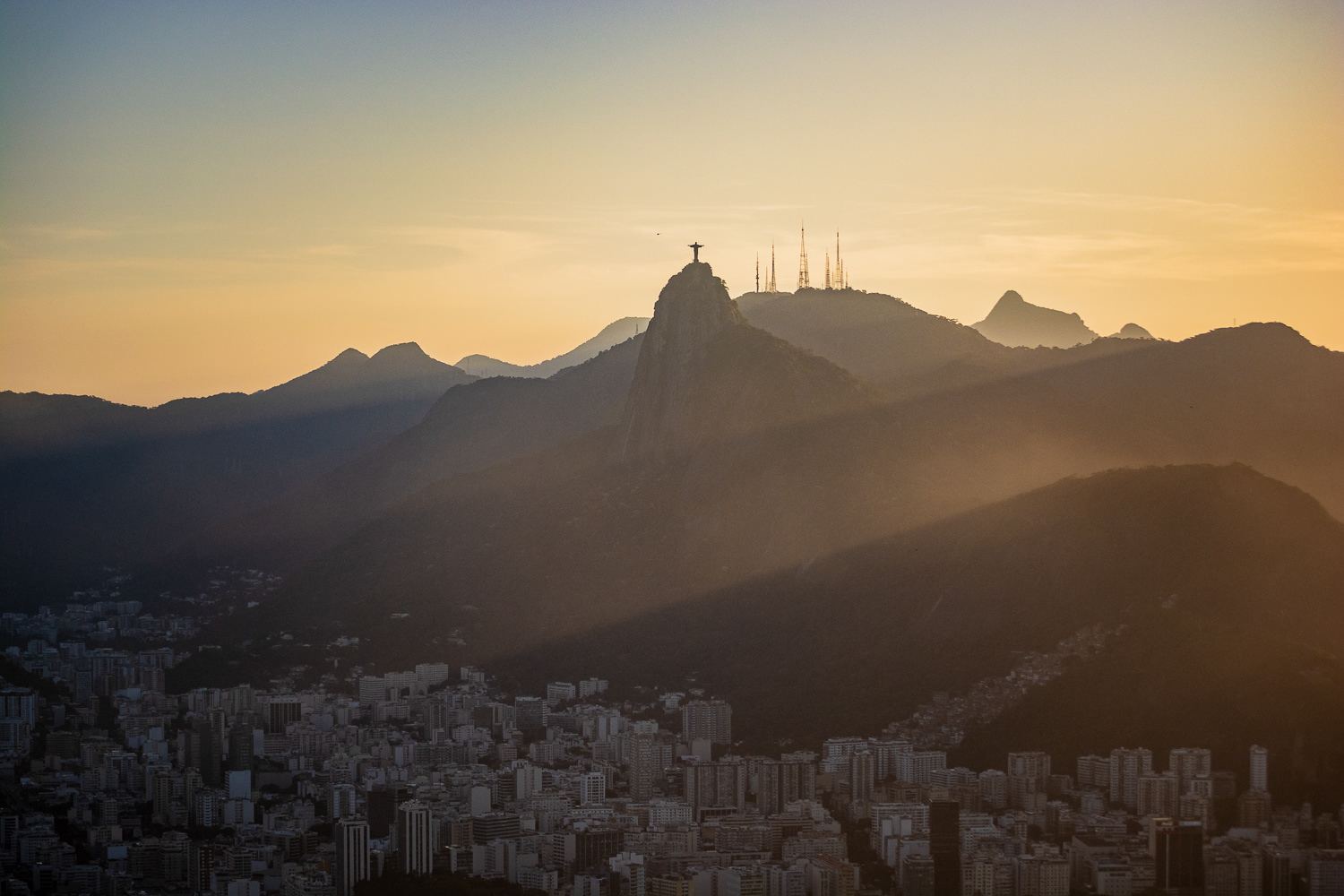 Christ Statue from Sugar Loaf Mountain