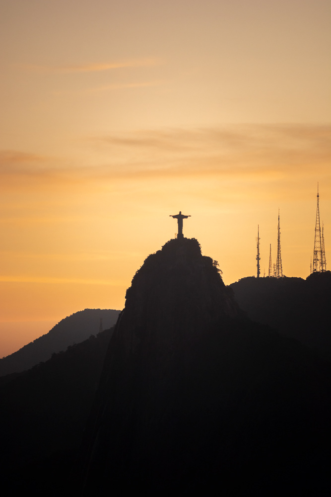Christ Statue from Sugar Loaf Mountain