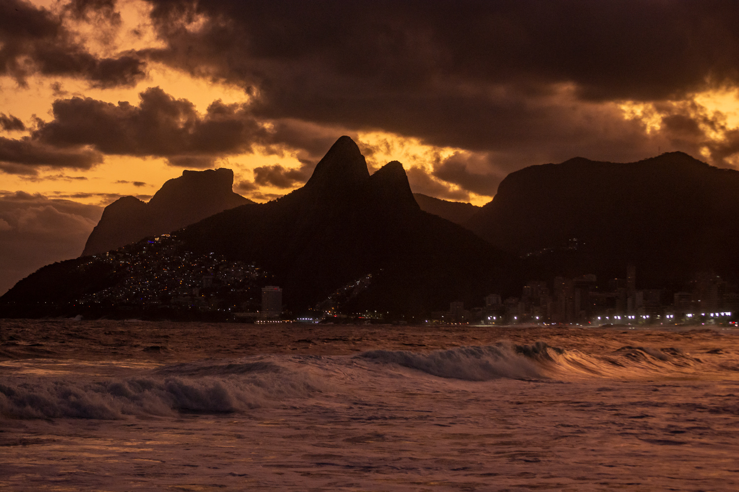 Ipanema Beach at Sunset