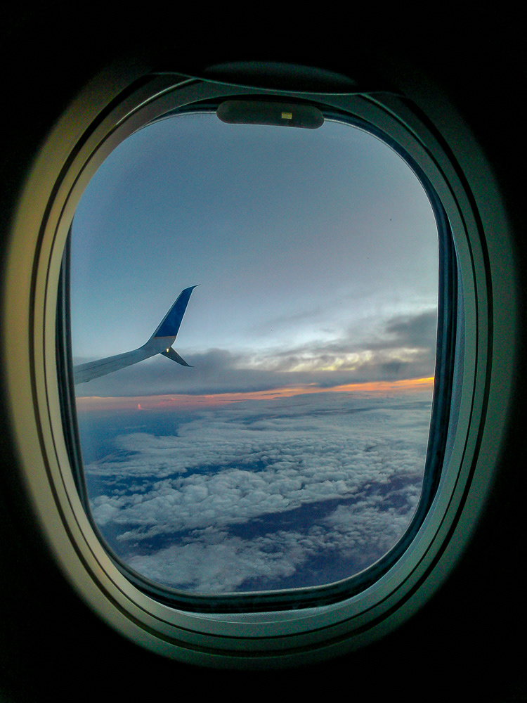 Sunset from the air