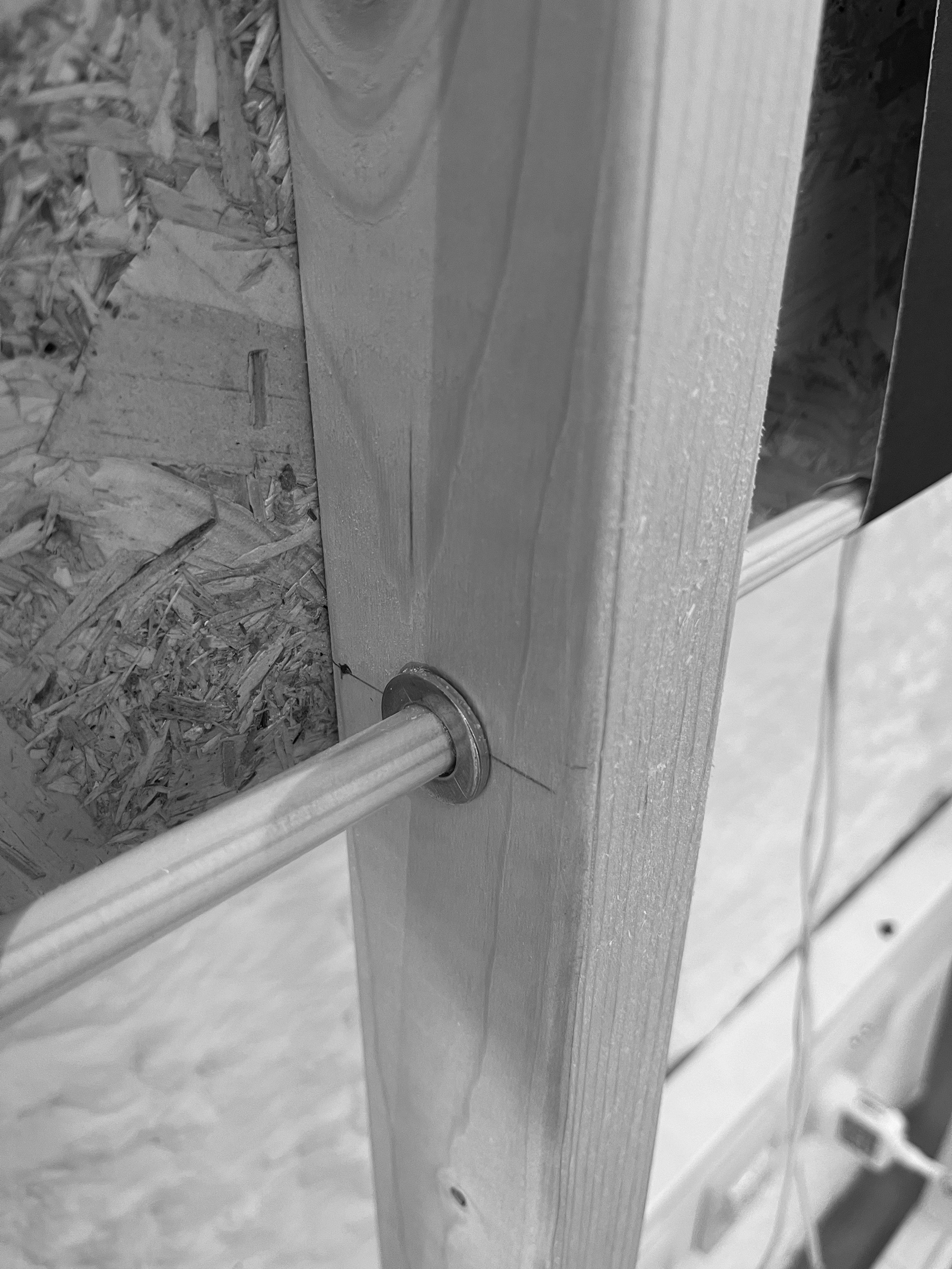 Dowel/stud connection detail