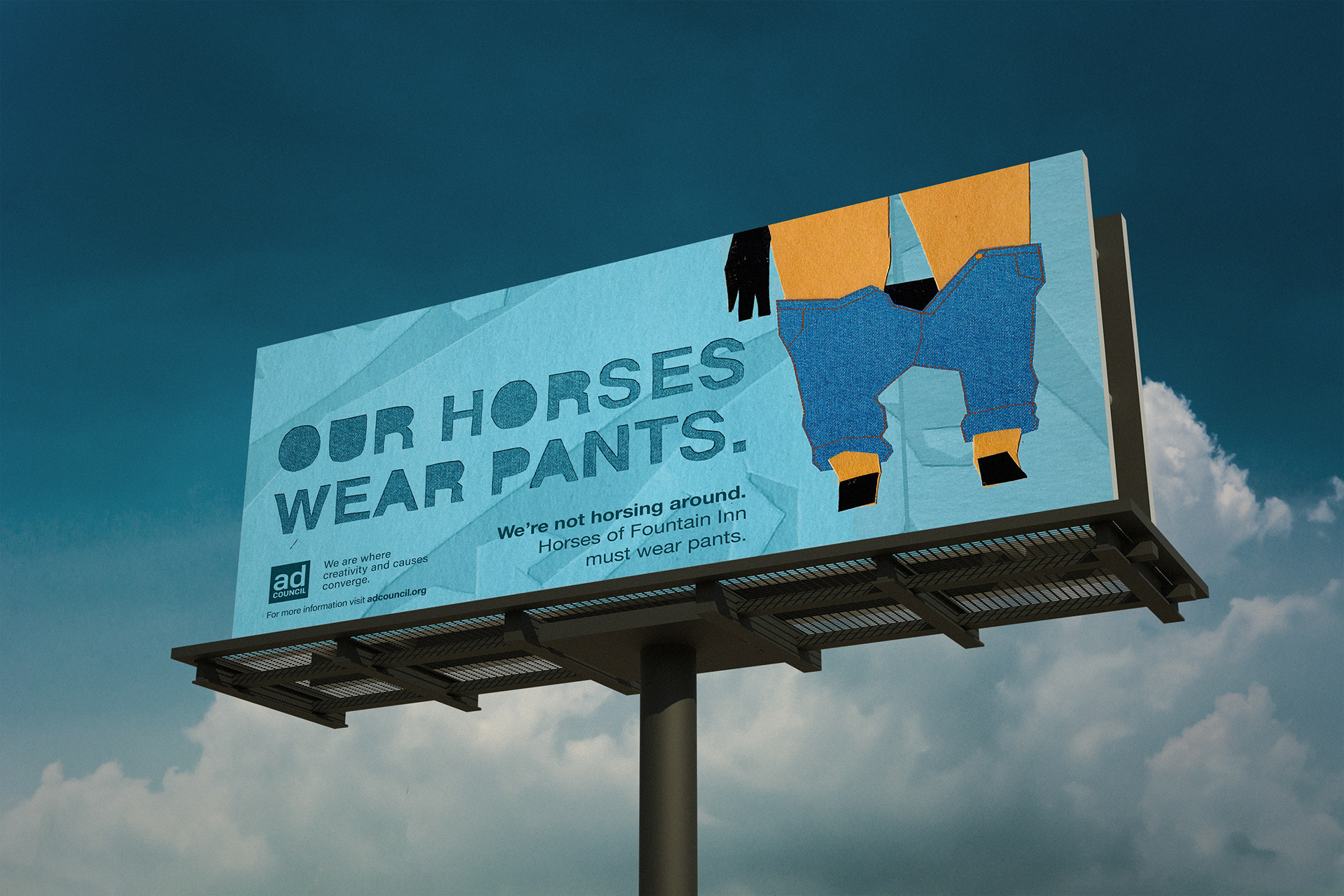 Outdoor Campaign 1: Our Horses Wear Pants