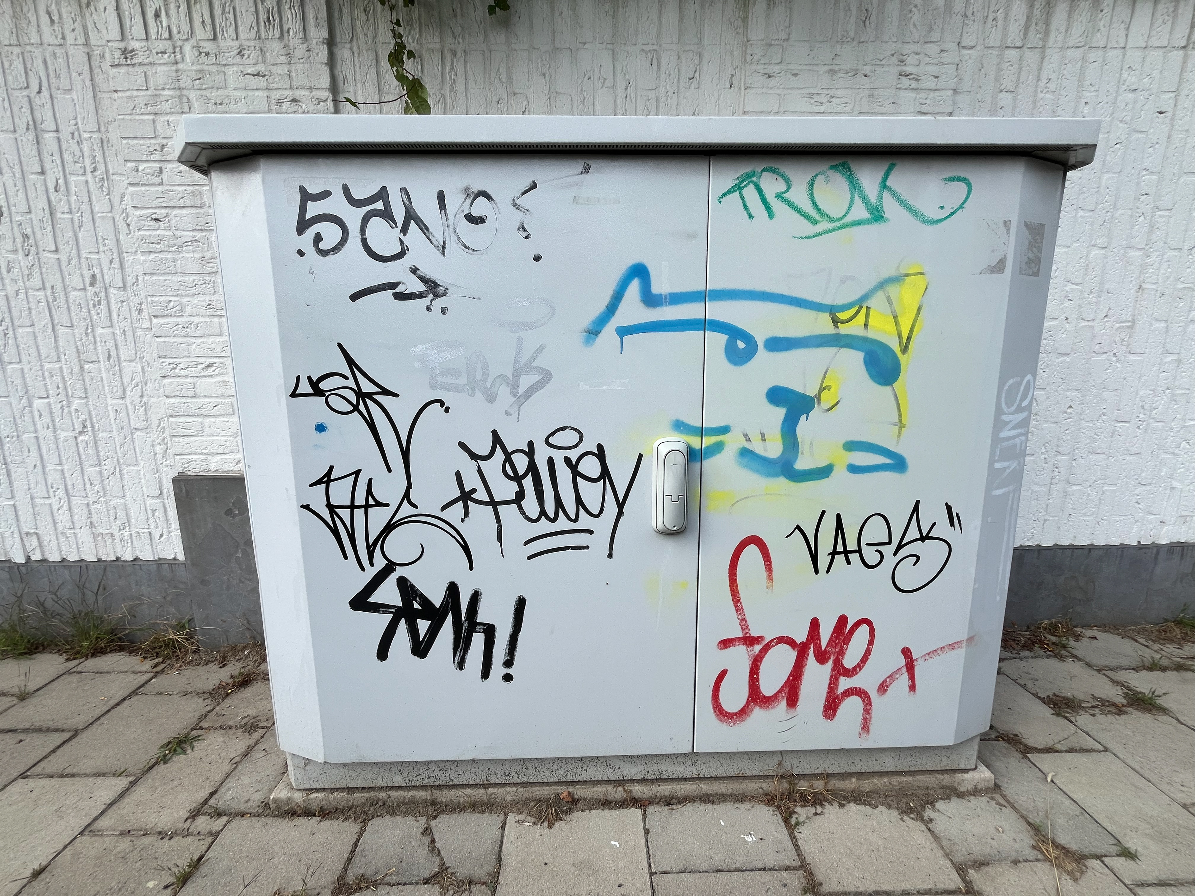 The electrical box before