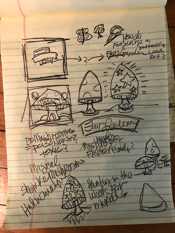 Working sketch: Fairy Garden 4