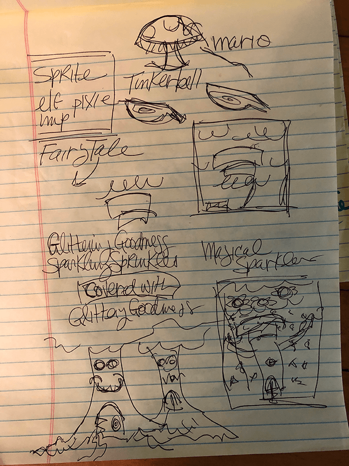 Working sketch: Fairy Garden 2