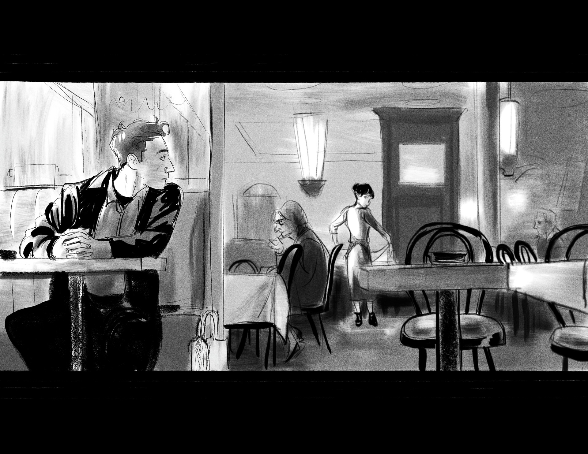 Scene study from the film Amelie