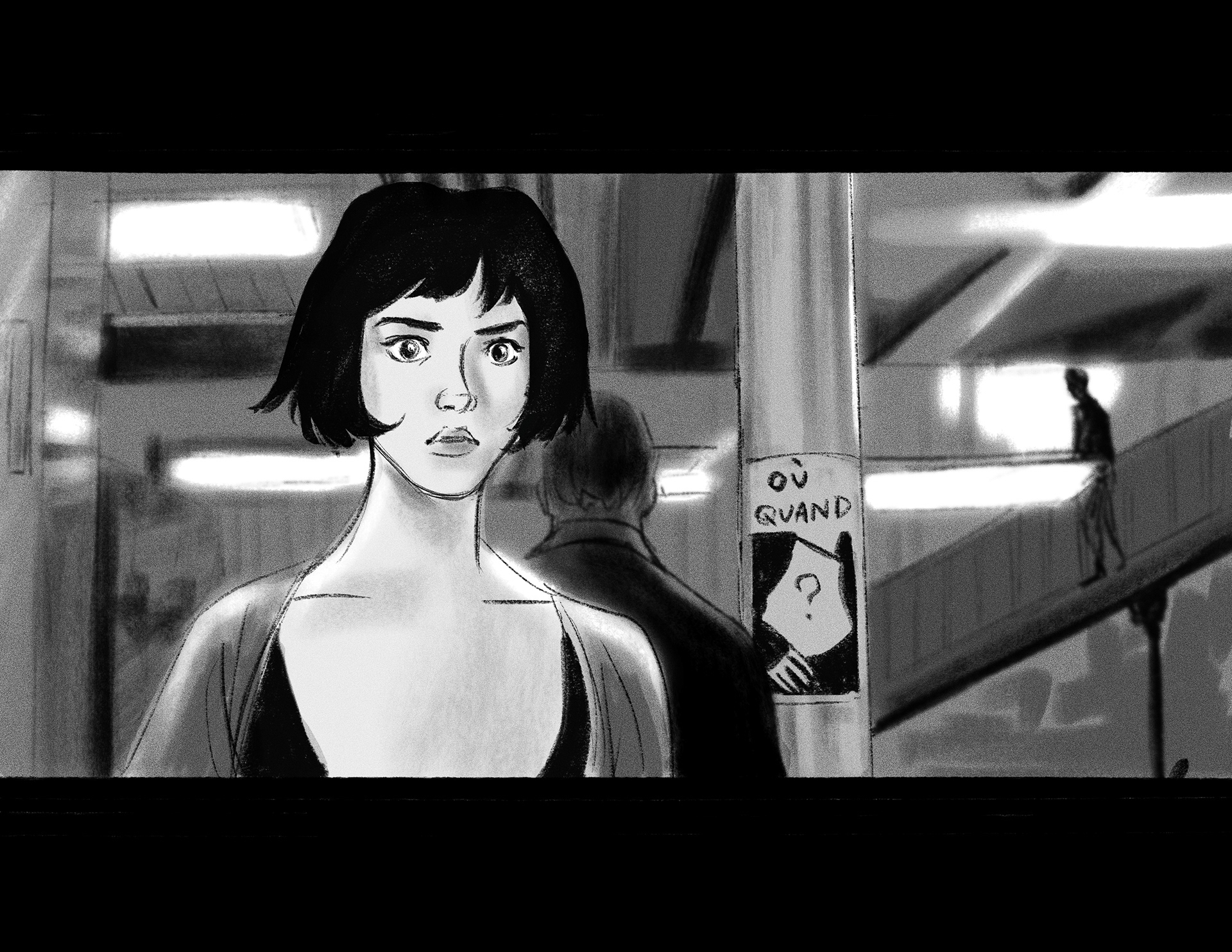 Scene study from the film Amelie