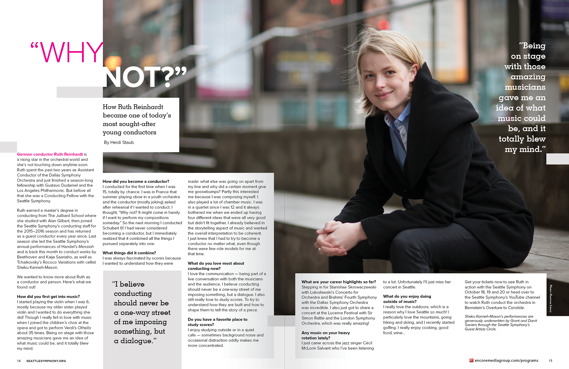 October 2018 Feature B, Seattle Symphony Encore program