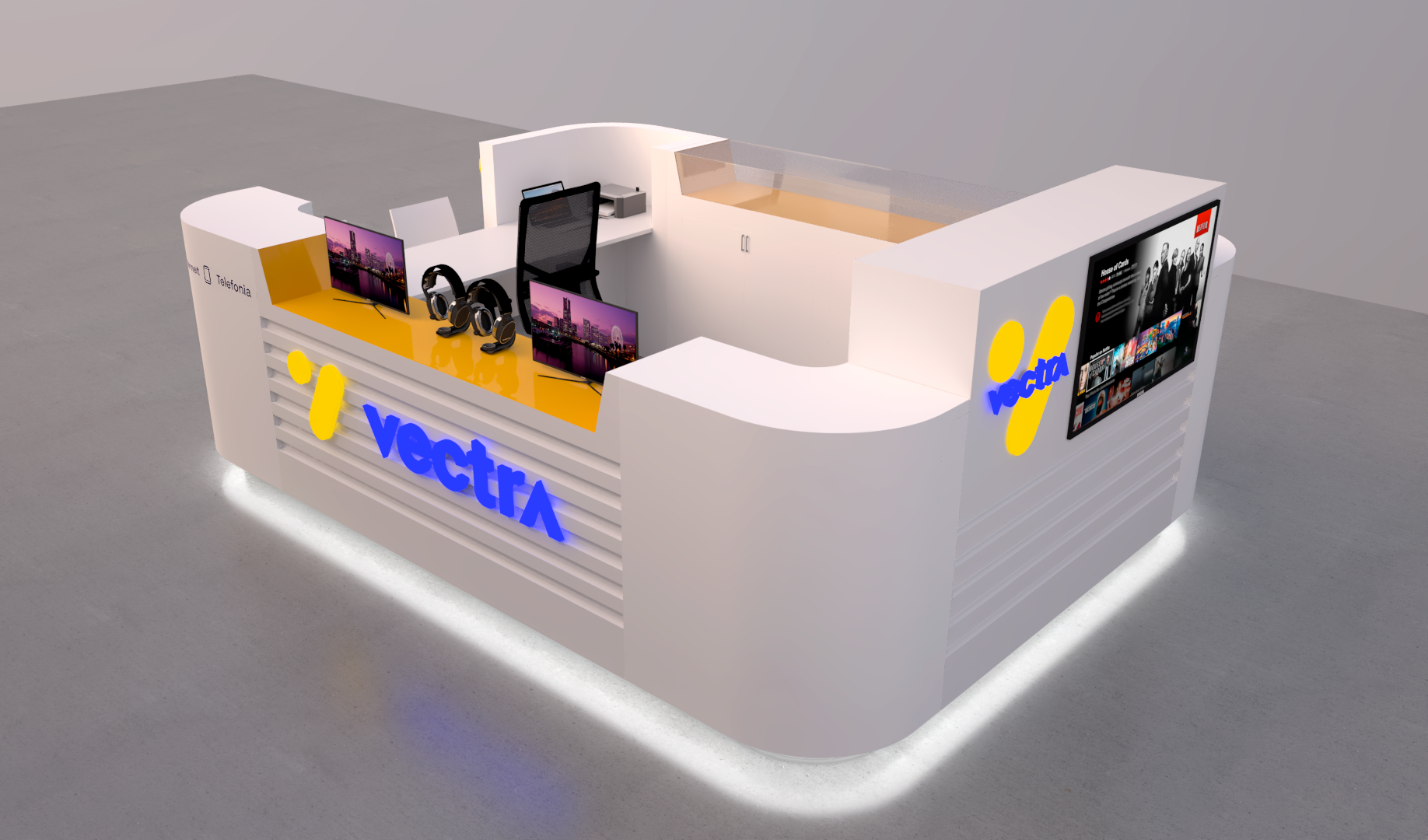 Wyspa sprzedażowa Vectra - projekt(render)