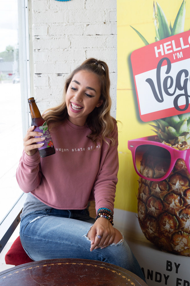 veggie kitty photo and video session at The District on Mill