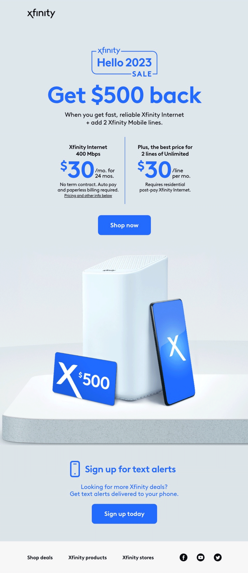 Xfinity Hello 2023 Promotional