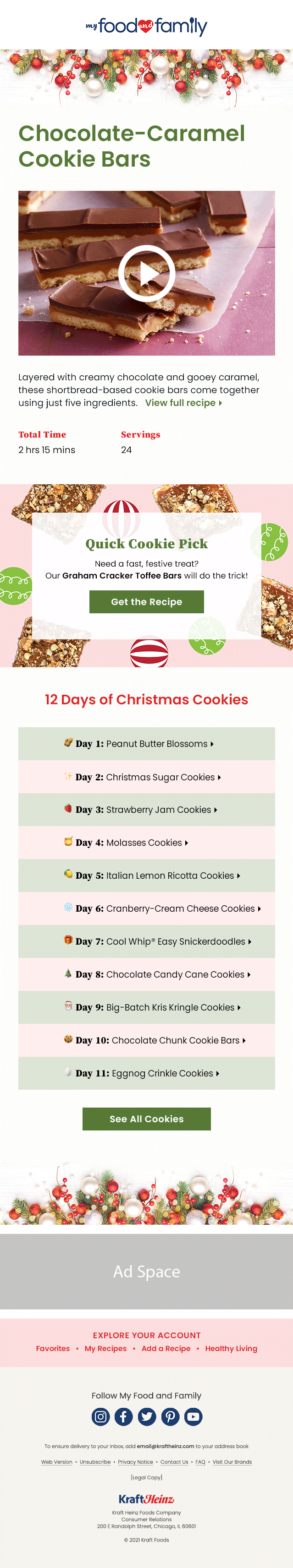 My Food and Family Holiday Cookie Campaign
