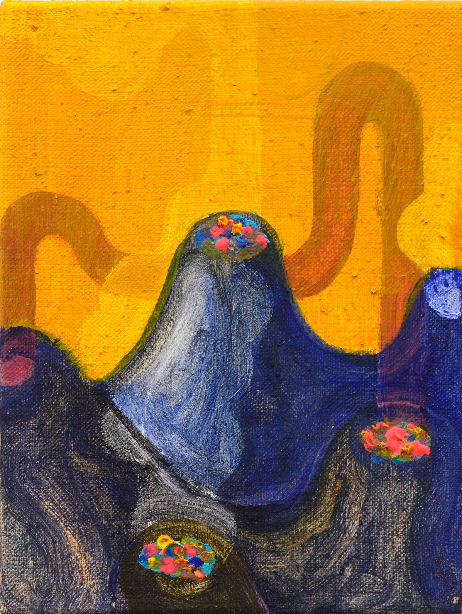 o.T., 2019, Acryl on canvas, 24 x 18 cm