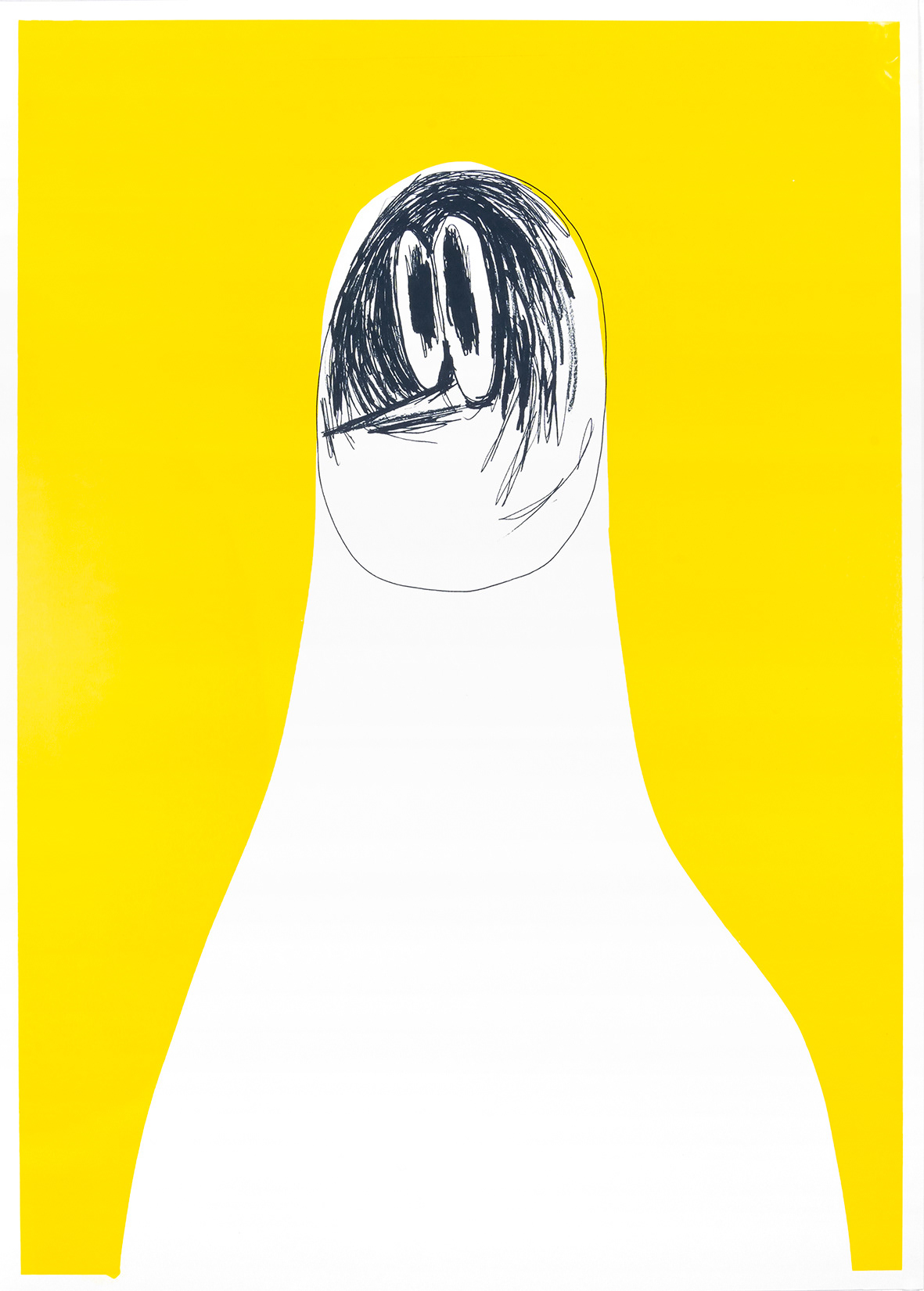 bird man, 2019, silkscreen