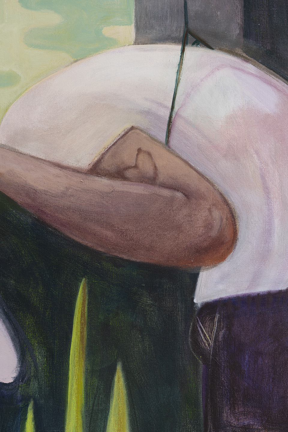 detail of over the window(über dem Fenster), acrylic on canvas, 100x90cm