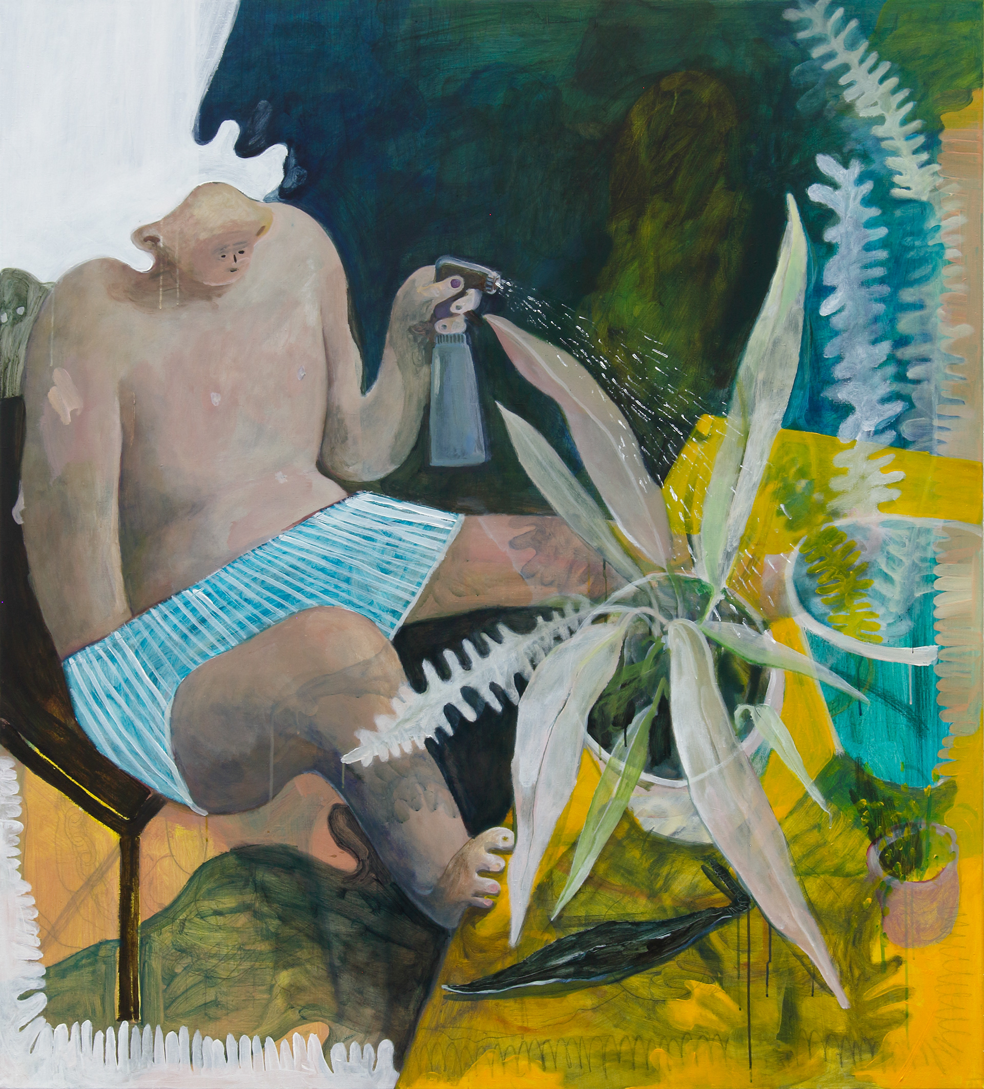 o.T., 2019, acrylic on canvas, 160 x 130 cm