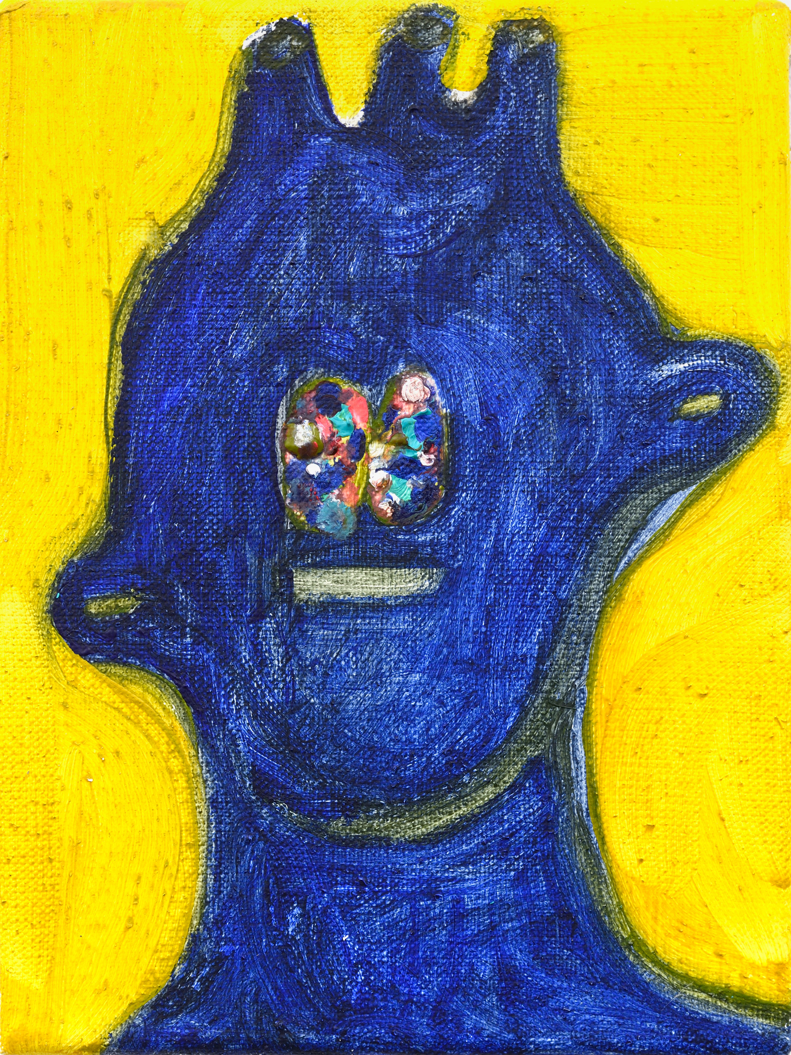 o.T., 2019, Acryl on canvas, 24 x 18 cm
