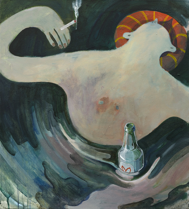 Traum, 2019, 60 x 50 cm, Acrylic on canvas