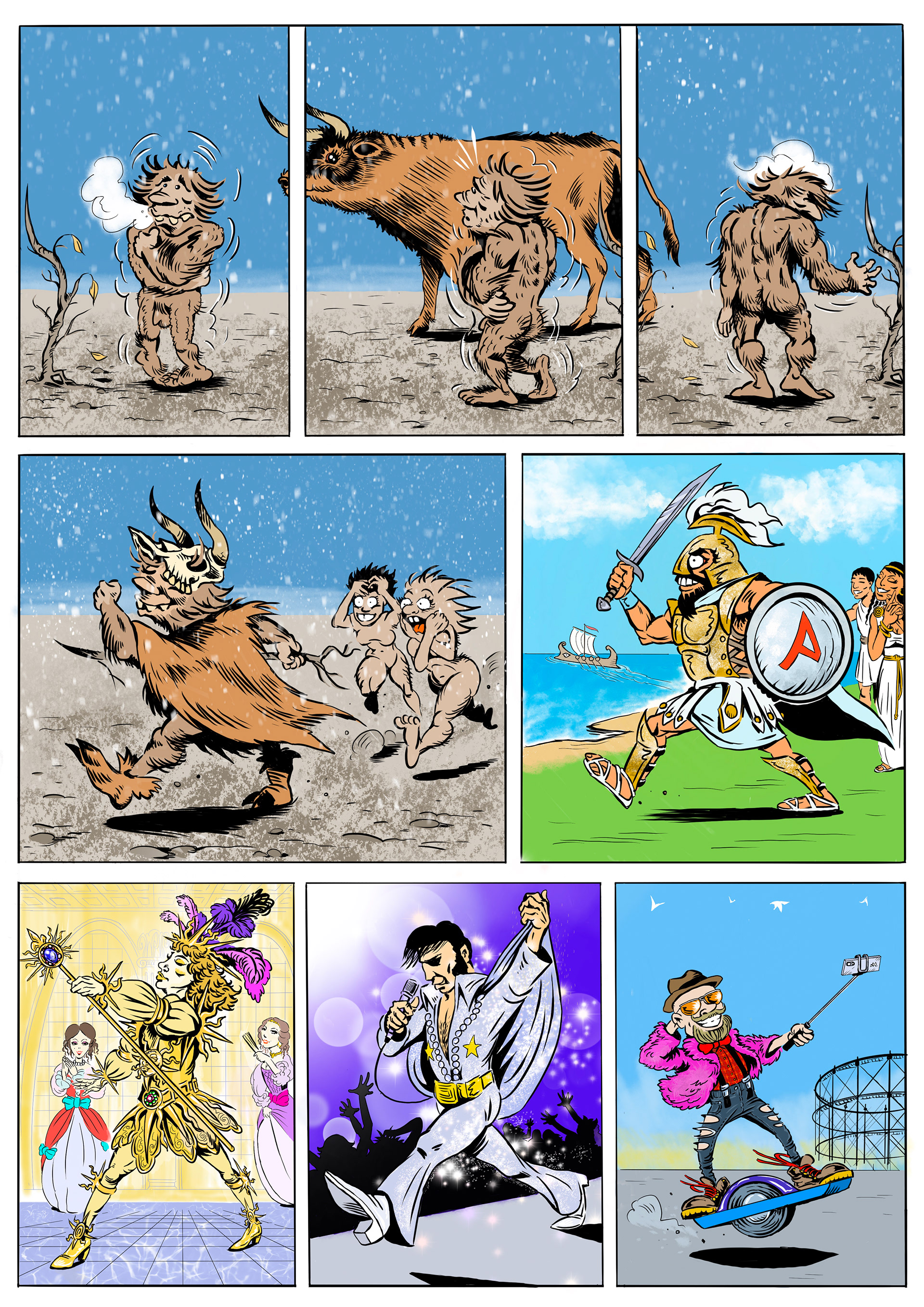 Comic "Story of clothing"