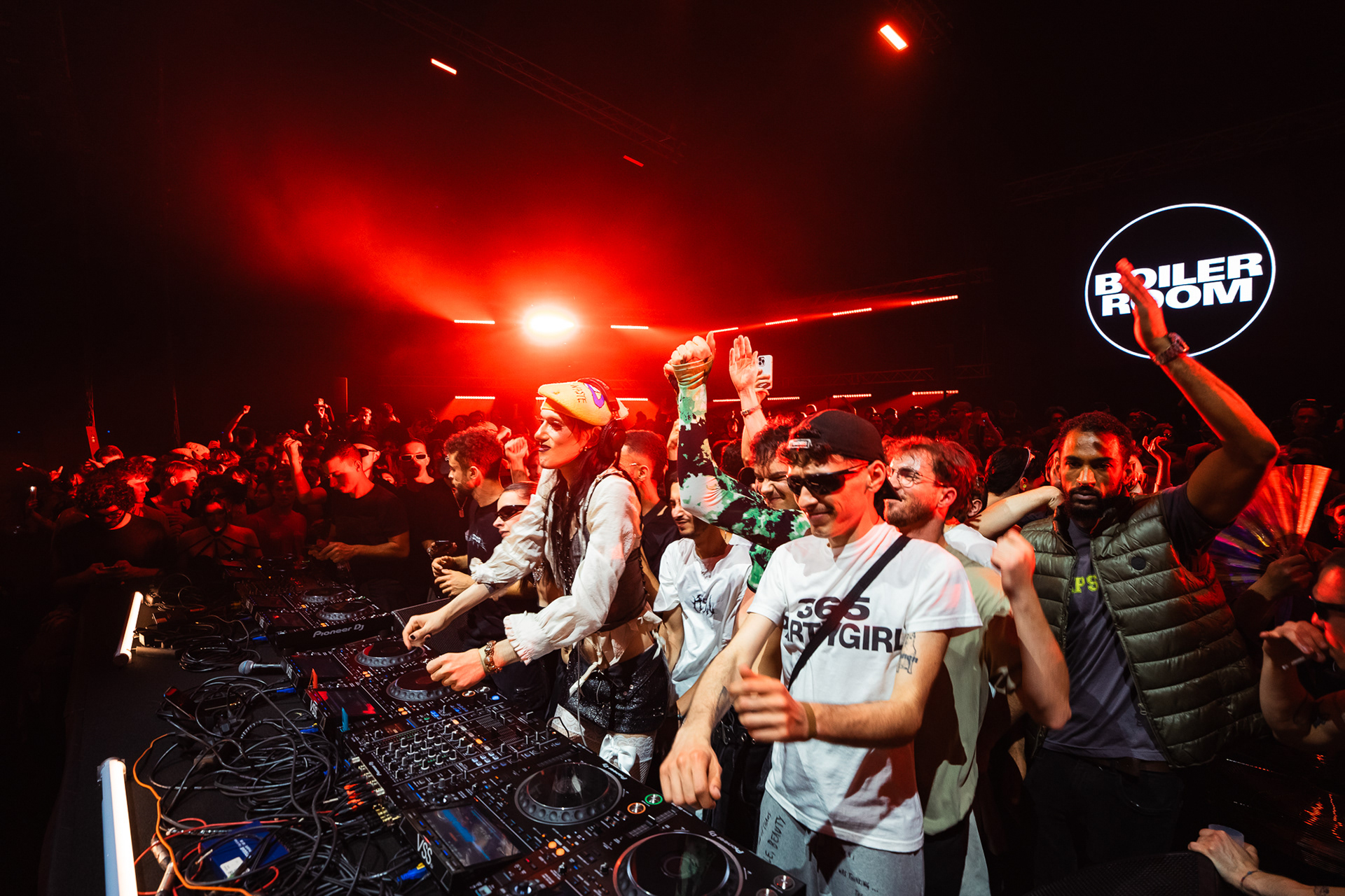 Kirara turning the crowd fire for the Boiler Room at Halle Tony Garnier in Lyon