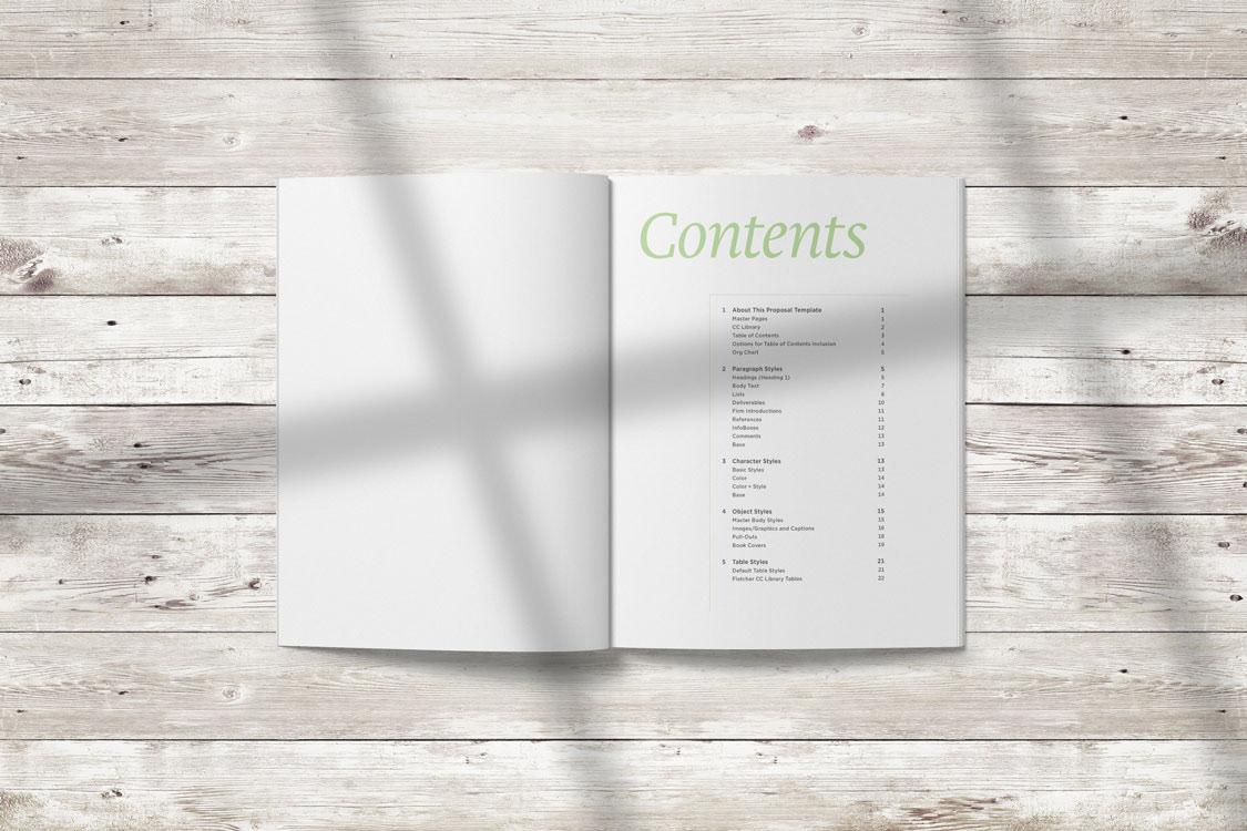 (Digitally Interactive) Table of Contents