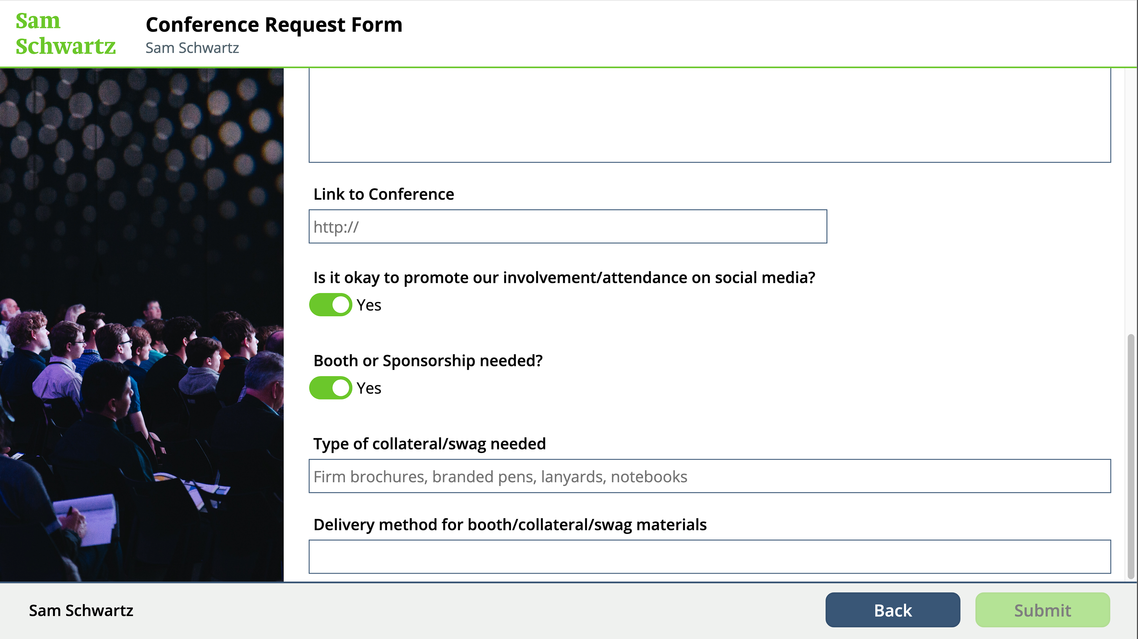 Request Form (3/3)