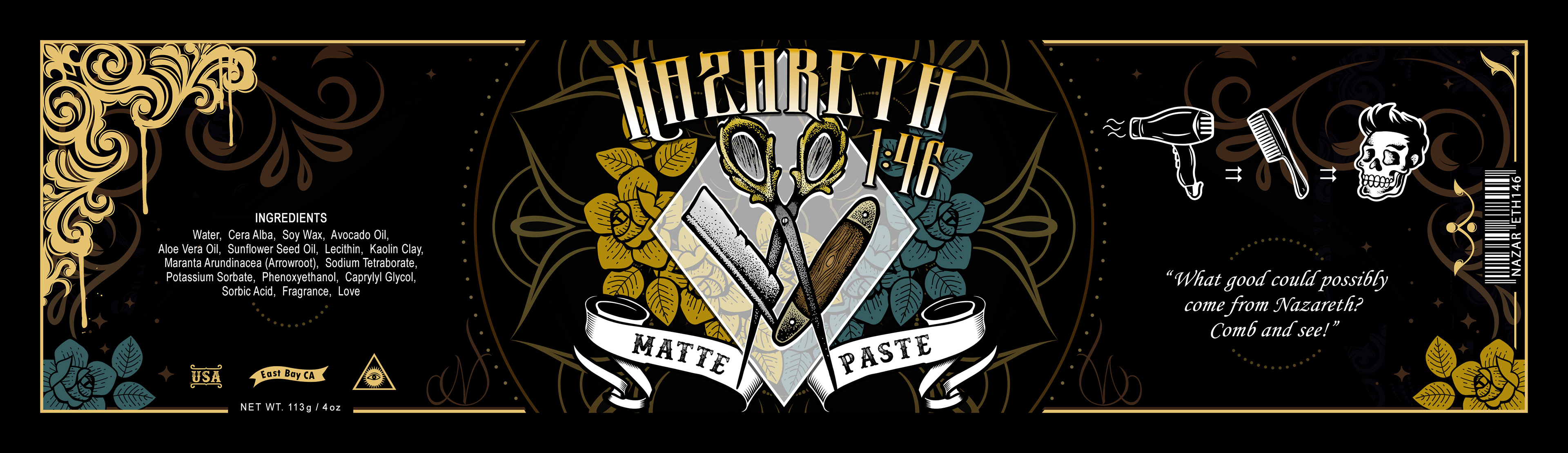 Hair Product Label