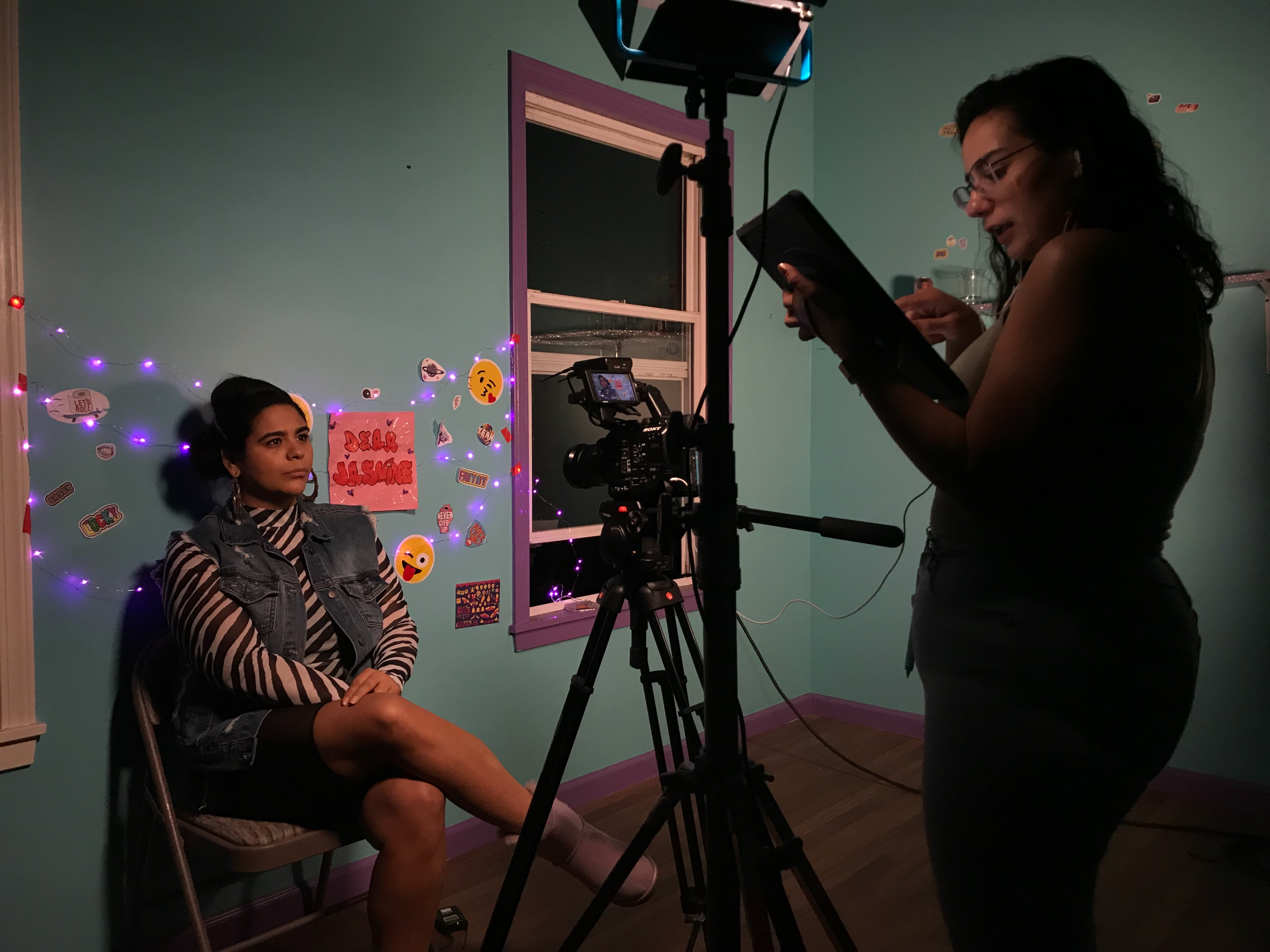 Jessica Marie Garcia- Actress (Left) Alexi Gonzalez- Associate Producer (Right)