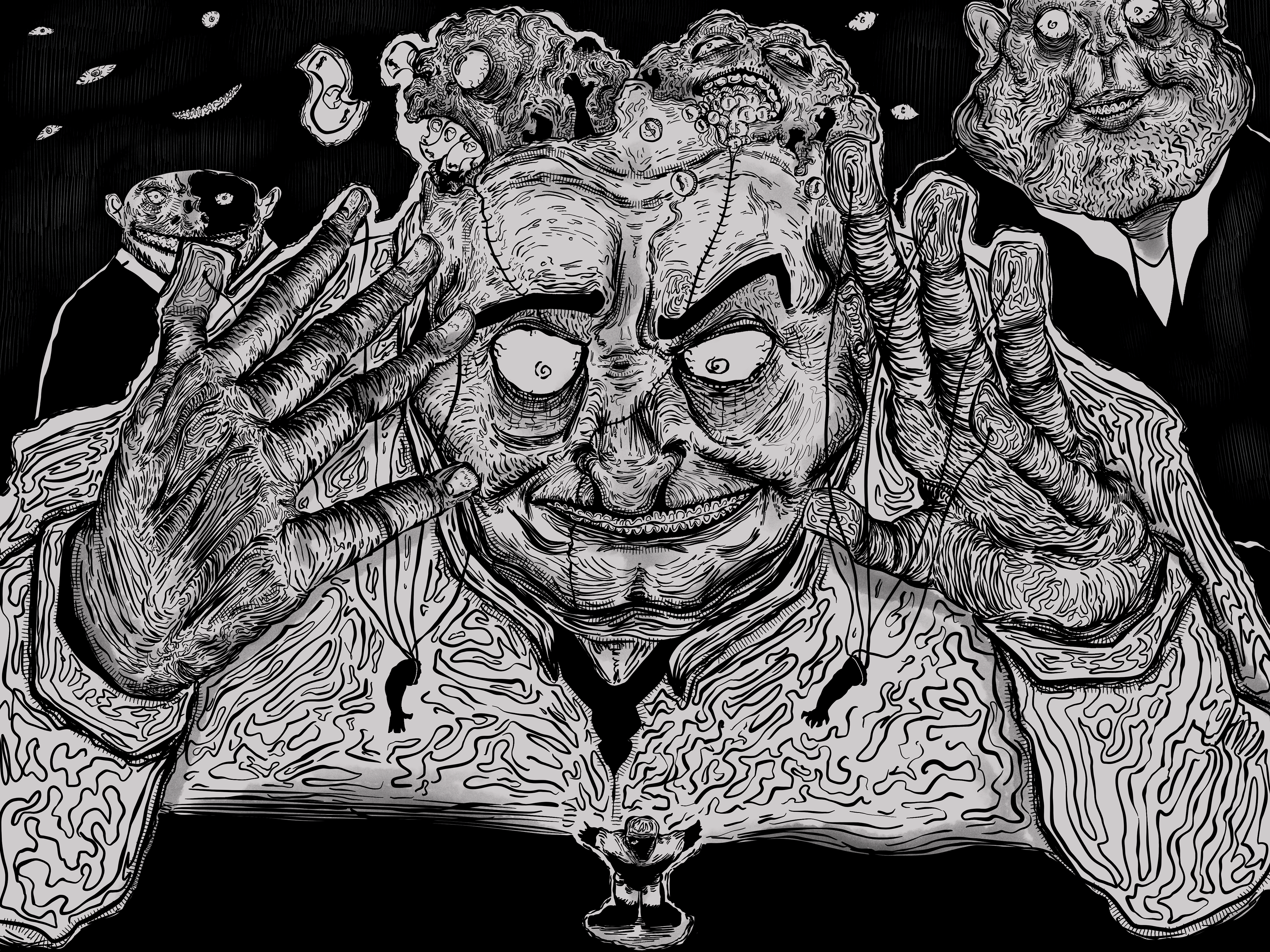 The puppet of Greed