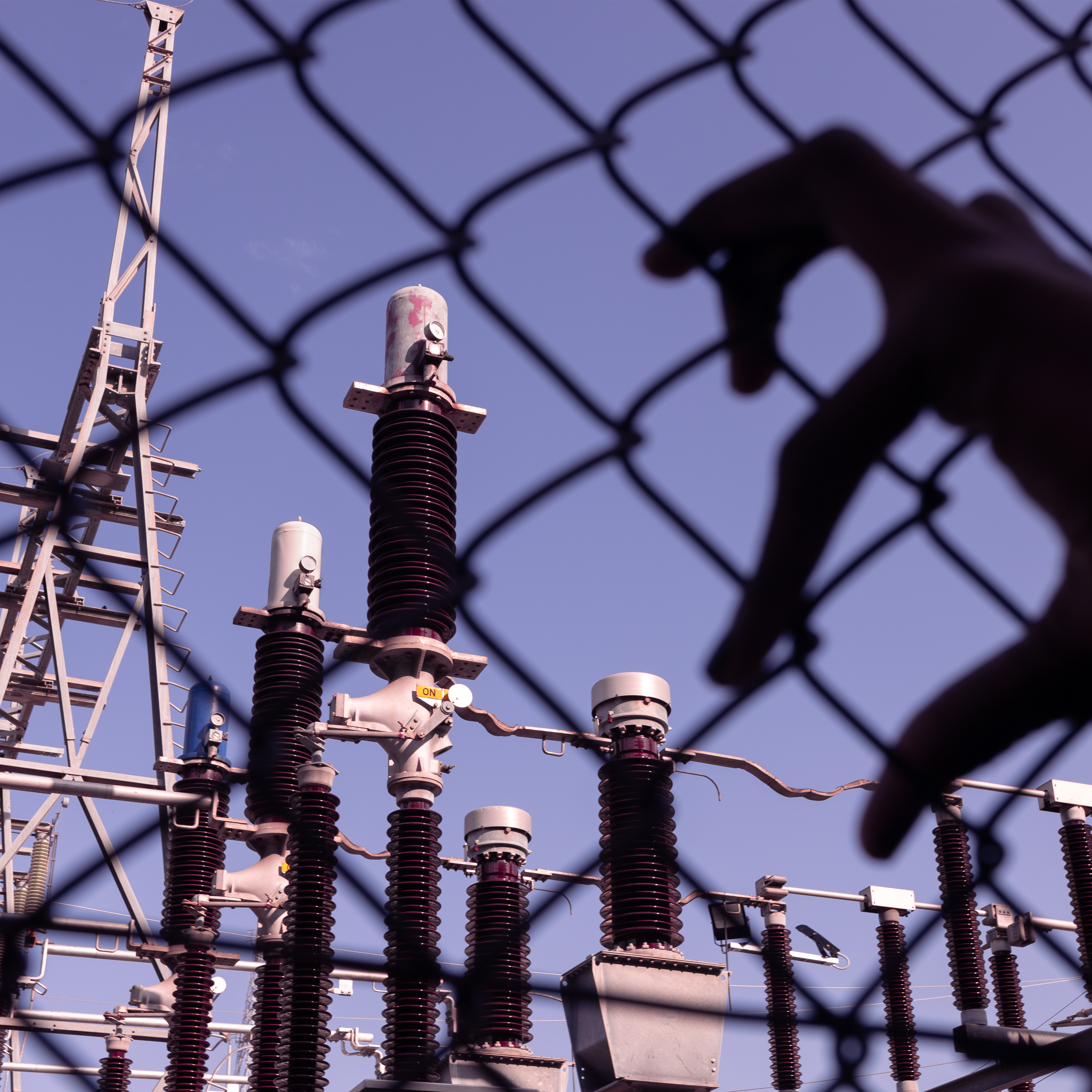 Hex #6. 2023. Photographic print; Victoire Hemedi at East Perth terminal substation. 15x15 inches.