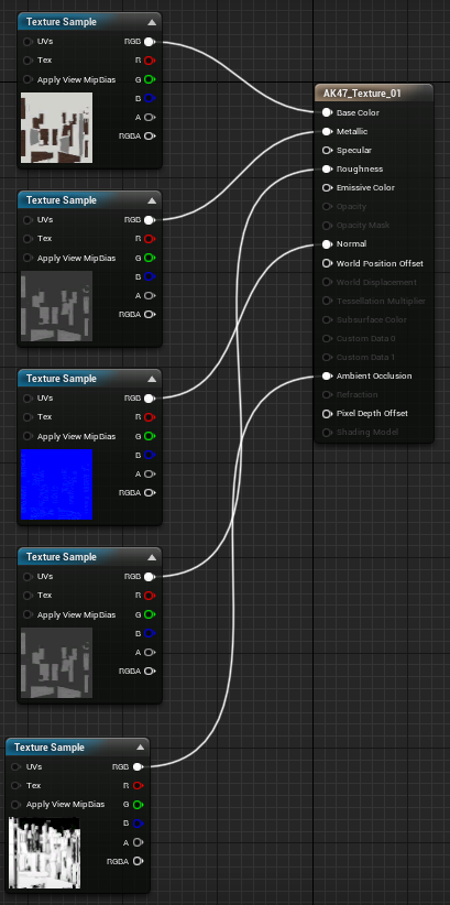 Material setup Unreal