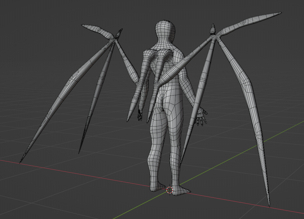 Wings Back (14.4K Tris)