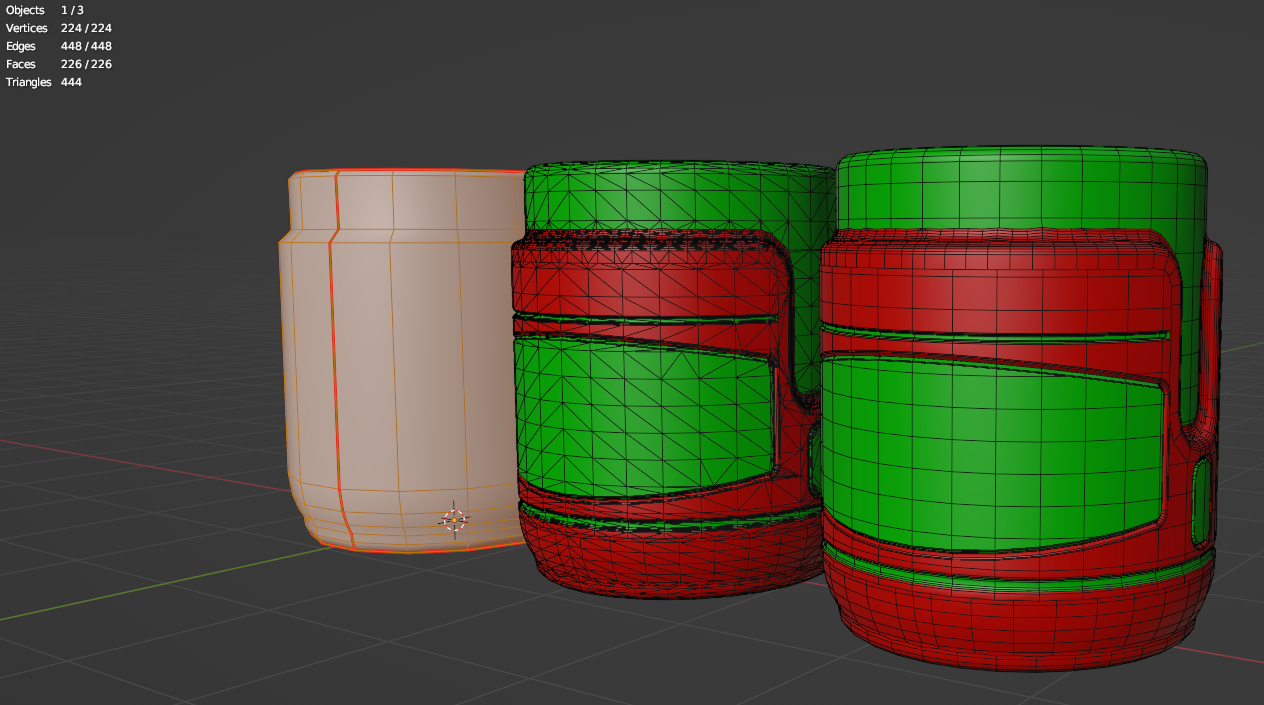 Low Poly 444 Tris