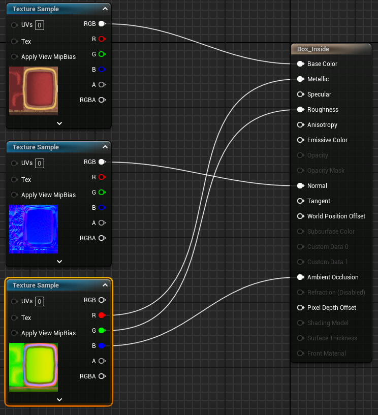 Box Inside Material Setup