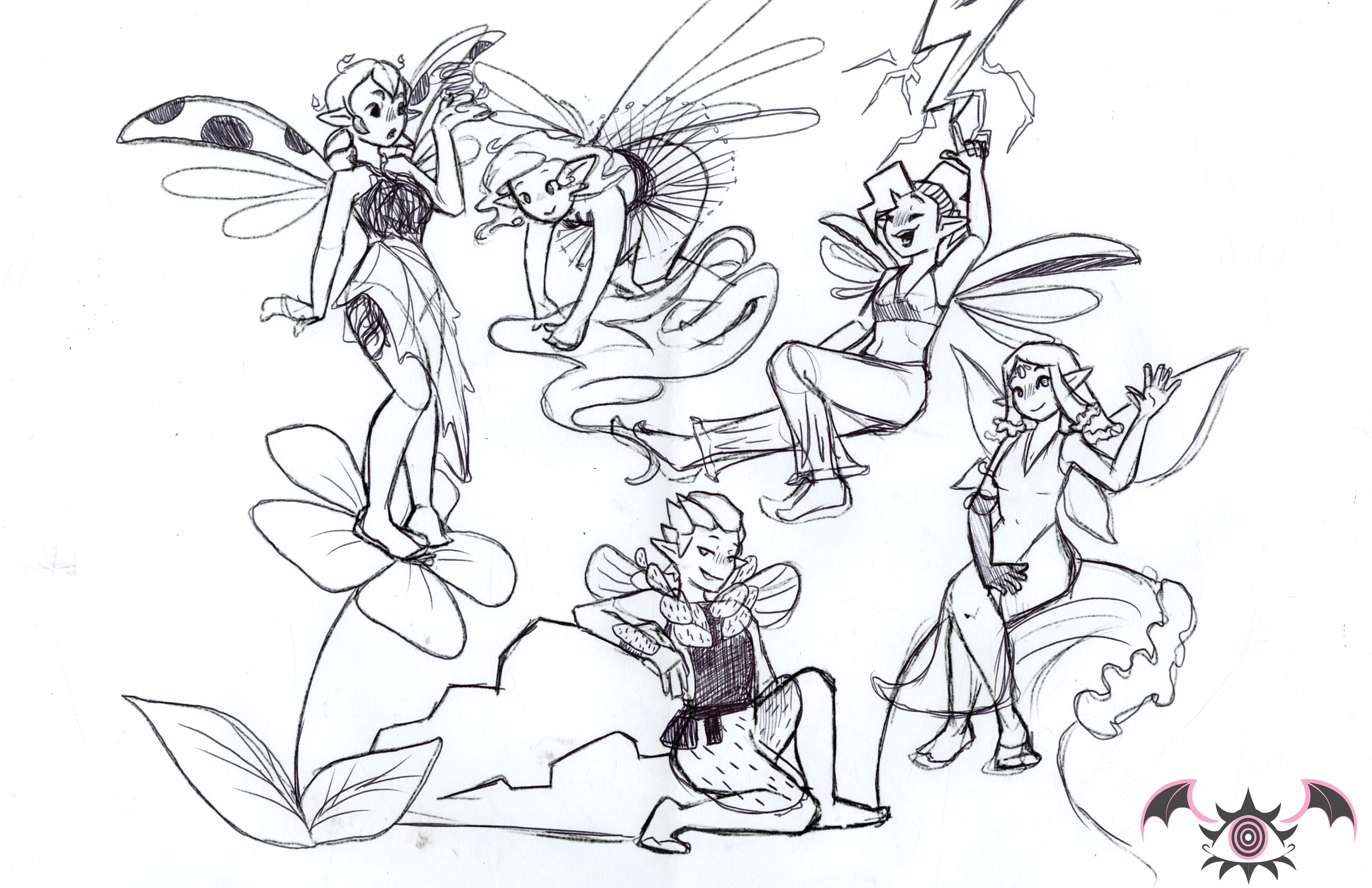 Group Photo Sketch