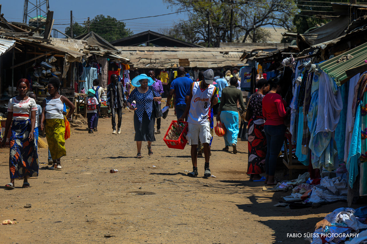 Street market, Livingstone, Zambia