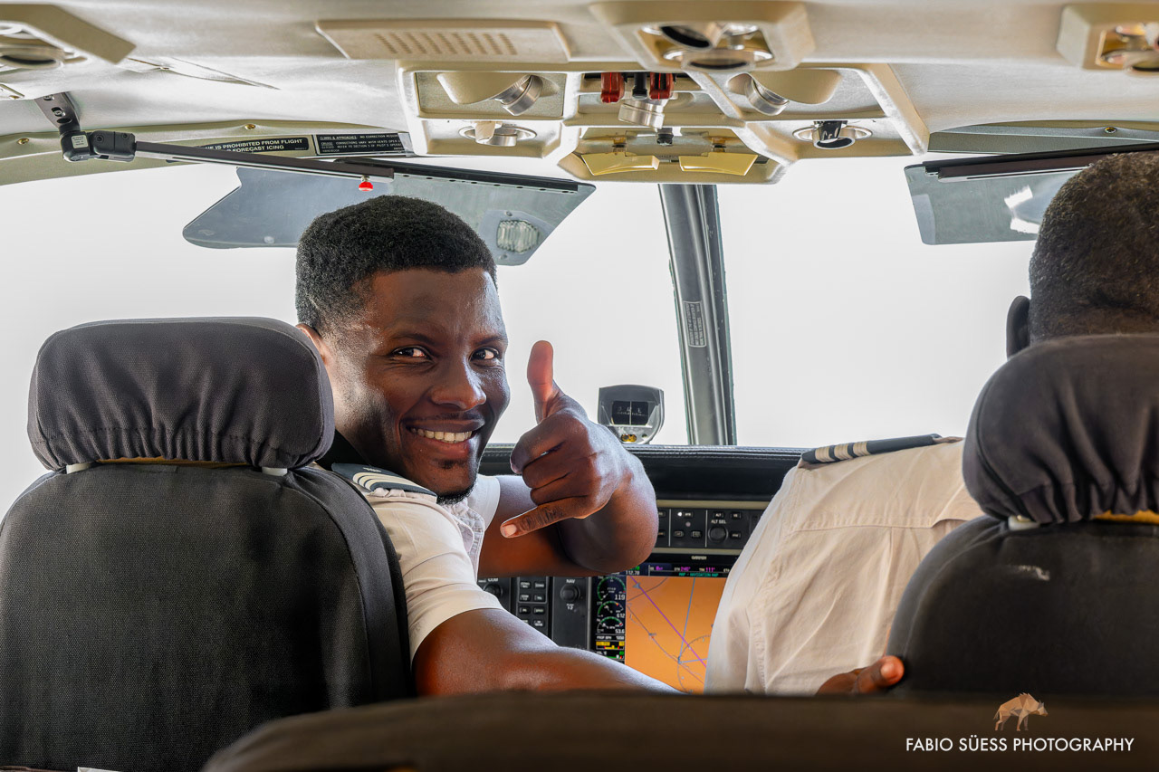 Pilot from Wilderness air, Kasane International Airport, Botswana
