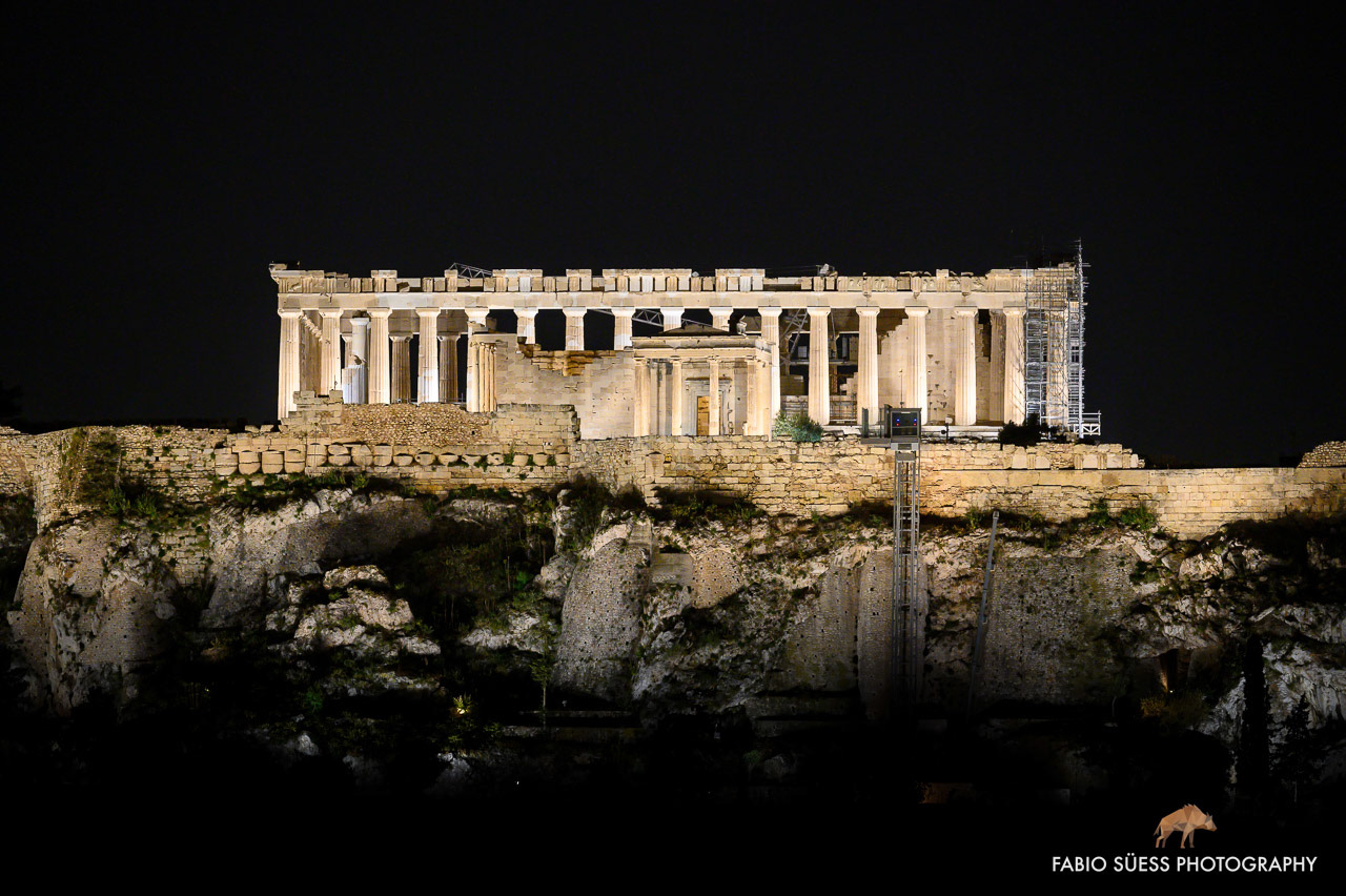 Acropolis by night, Athens, Greece