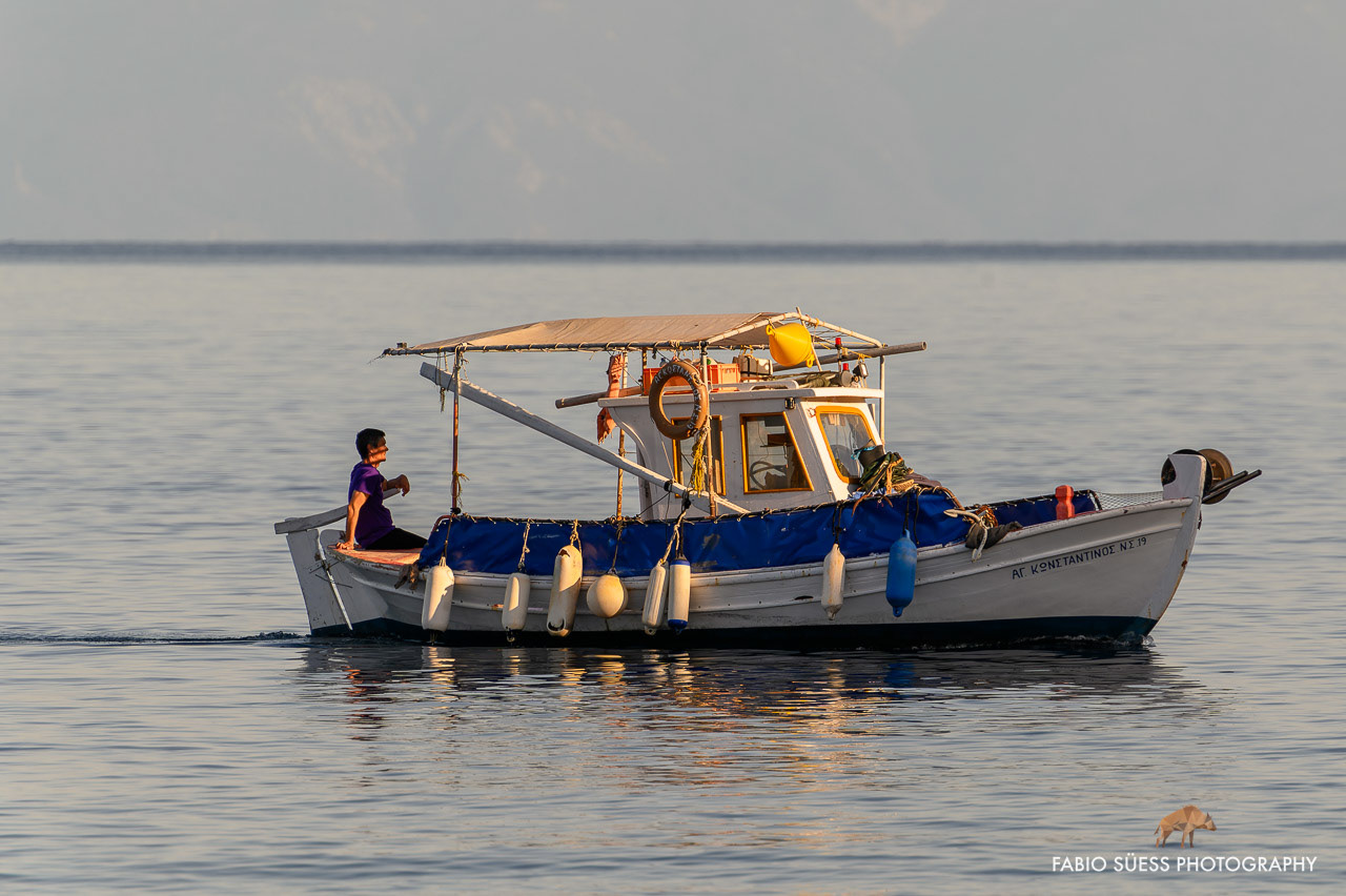 Fisherman, Skiathos, Greece