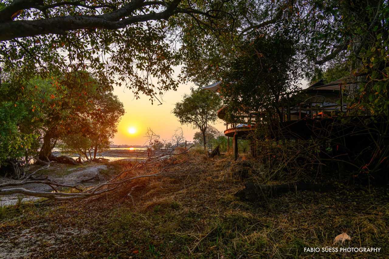 Sunset, Wilderness Toka leya, Livingstone, Zambia