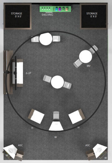 Booth Mockup Top View