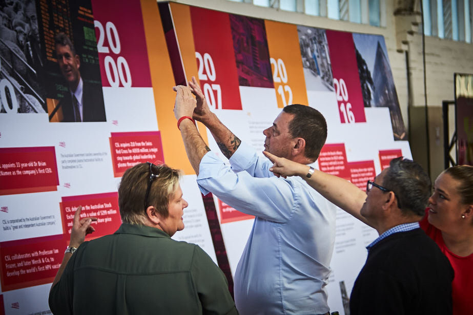 Timeline wall