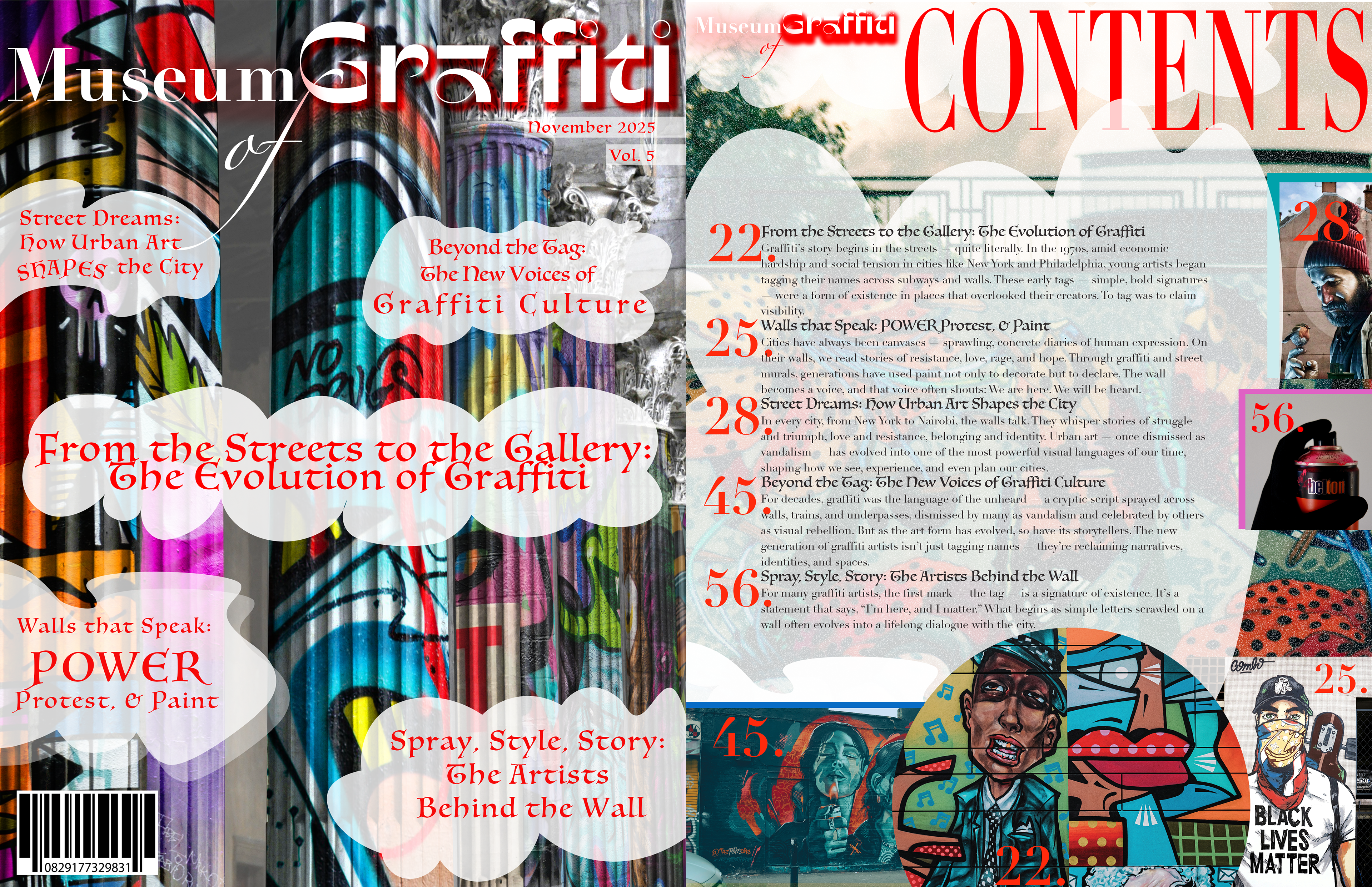 Mock Magazine Cover & TOC