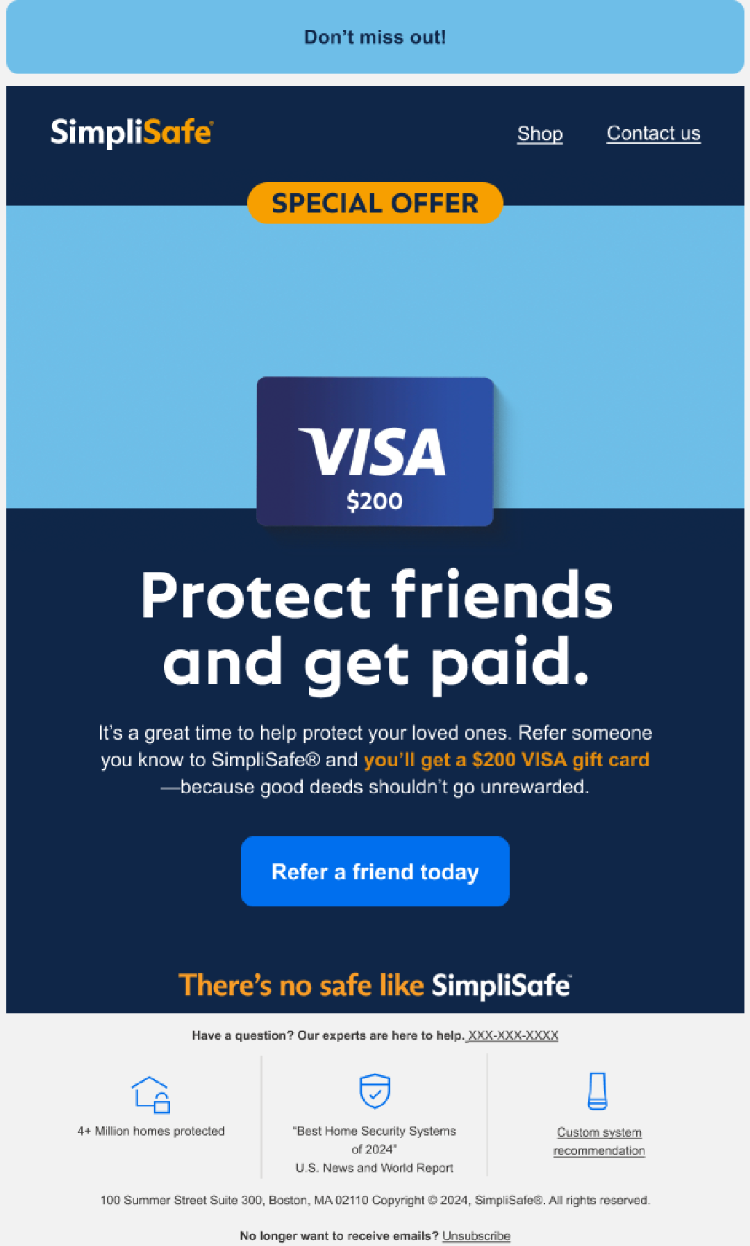 SL: You can earn $200 by protecting a loved one.