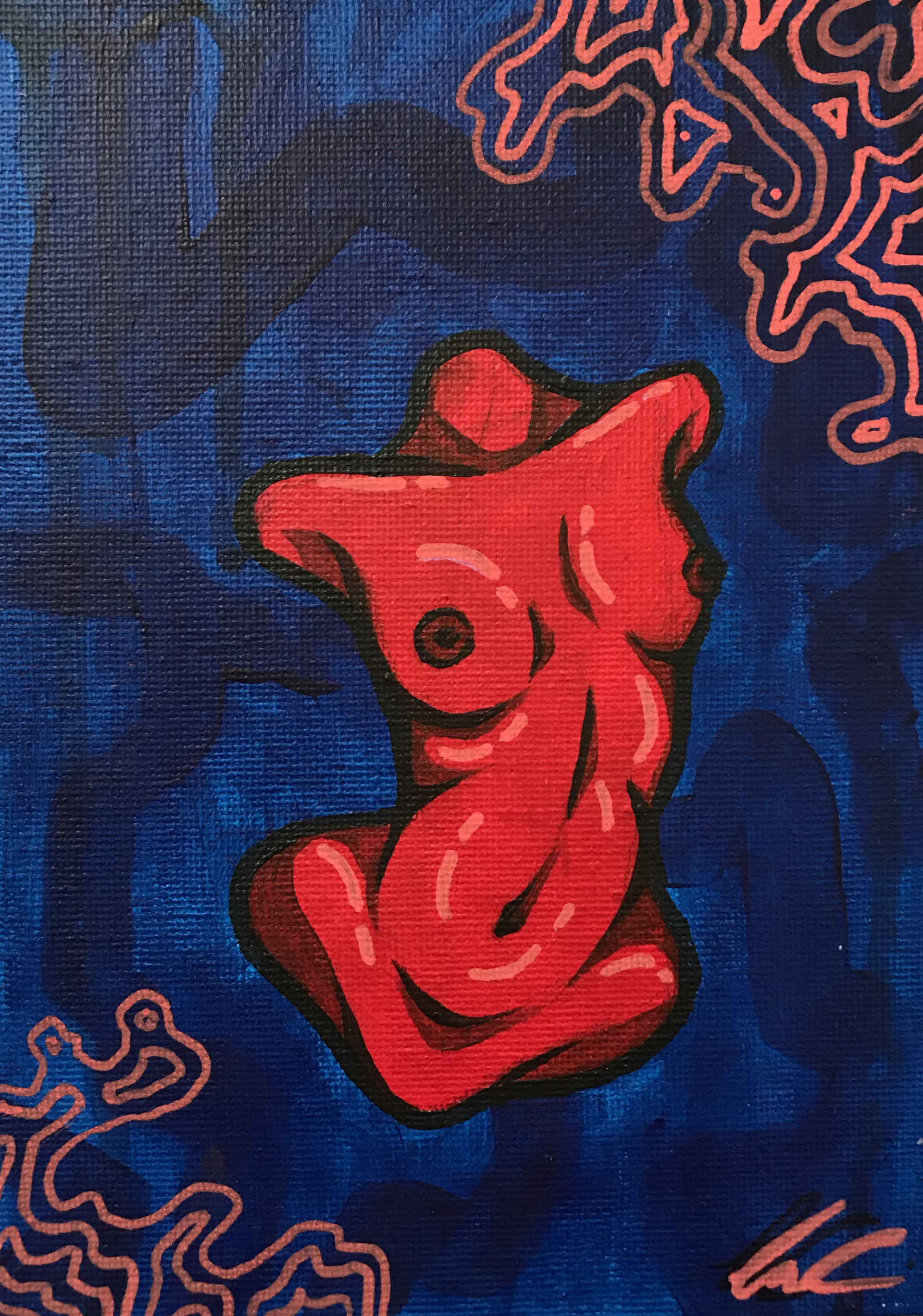 Untitled - 2022, Acrylic on Canvas