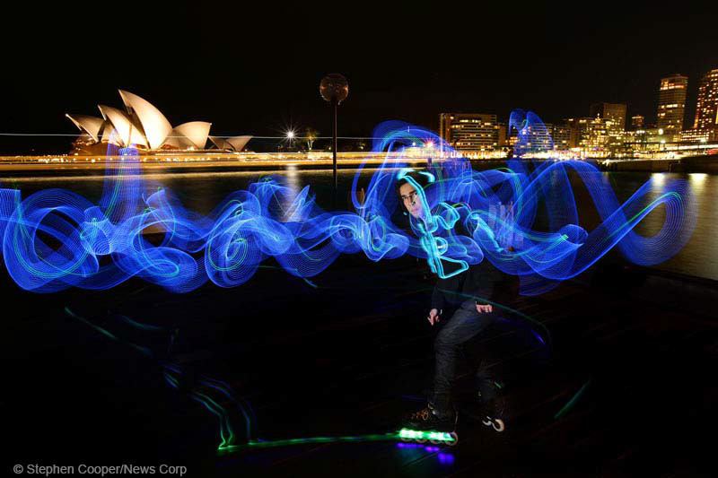 Vivid promotion. Pic Stephen Cooper, News Corp