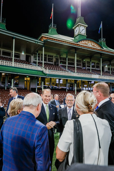 Royal visit to Sydney Cricket Ground.