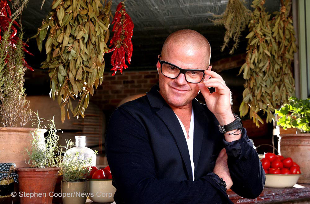 Celebrity chef Heston Blumenthal in Sydney at The Grounds in Alexandria. Pic Stephen Cooper © News Corp