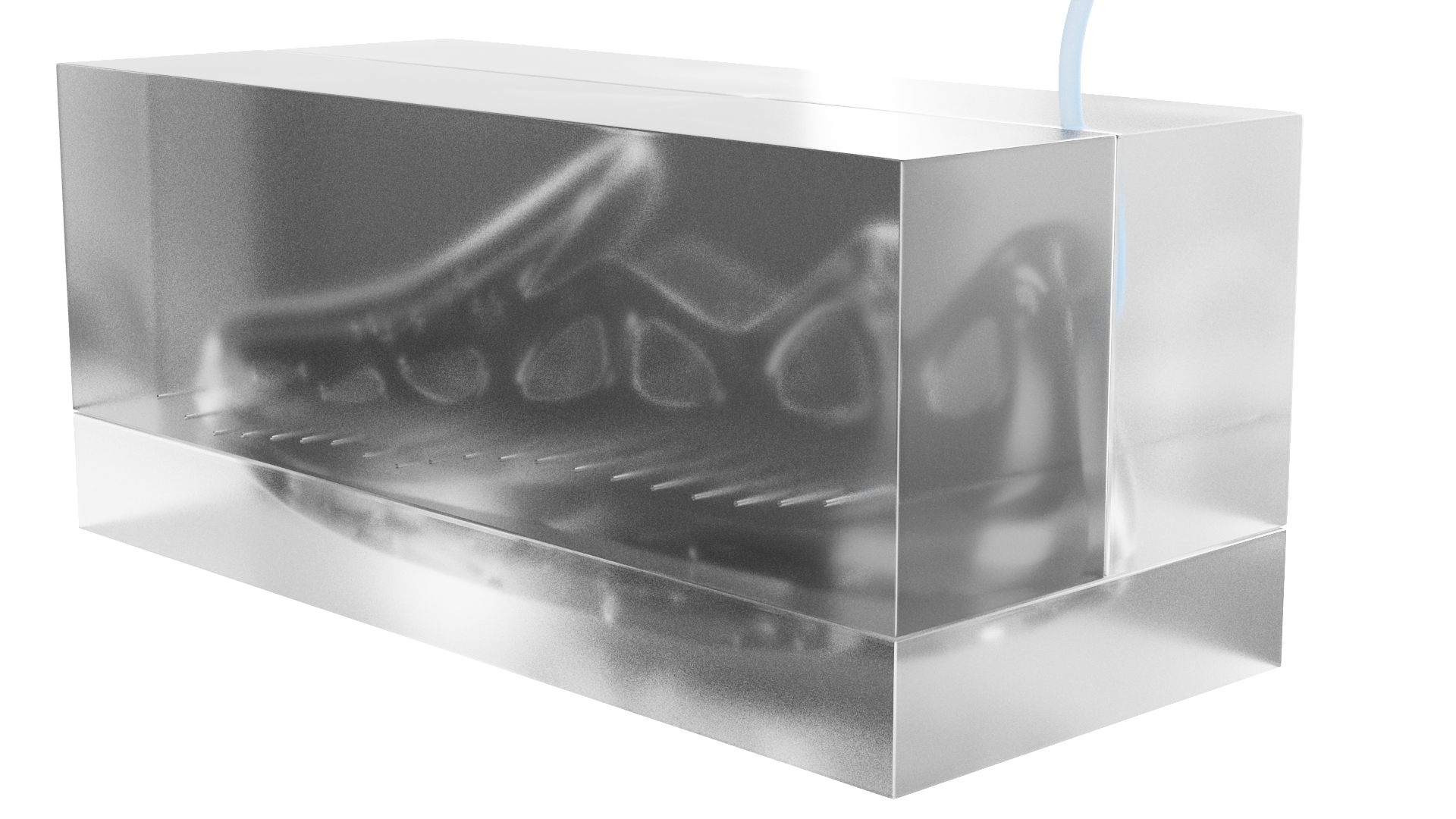In-mold growth mycelium clog