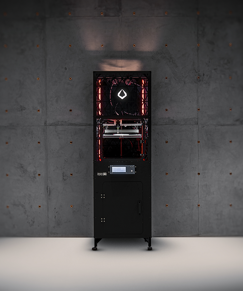 3D render of Quant-u 3D printer